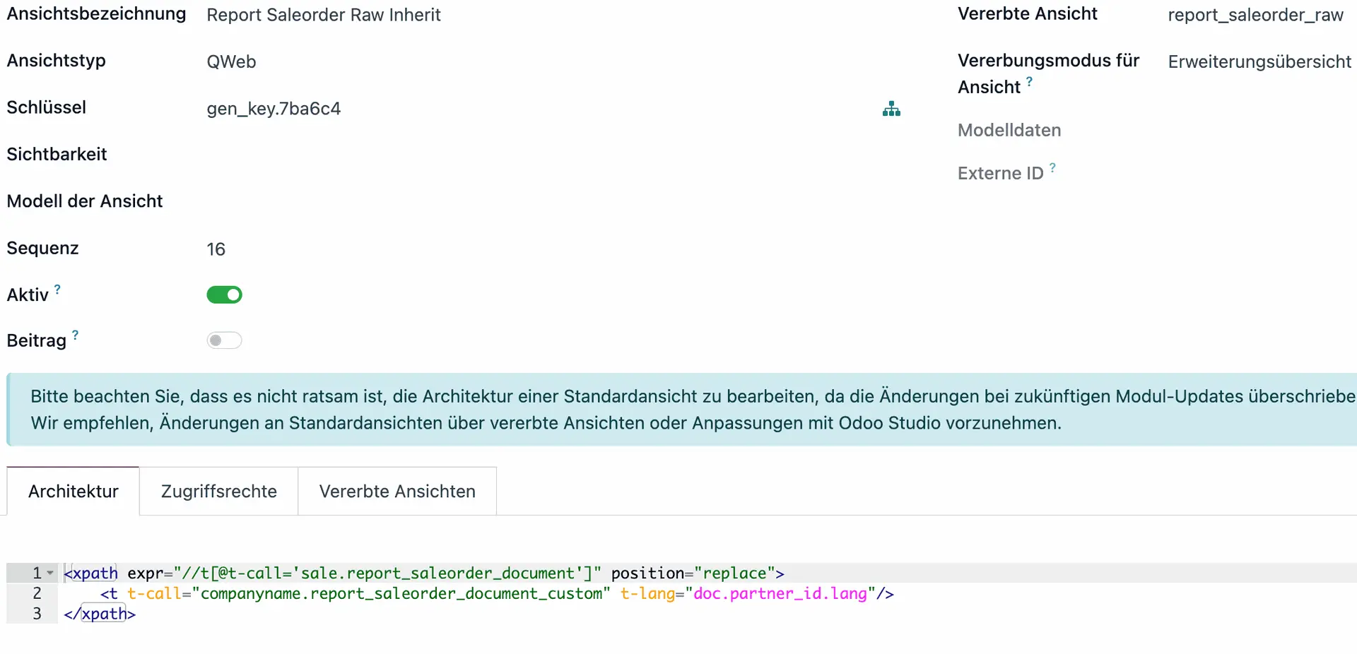 Report Template Screenshot